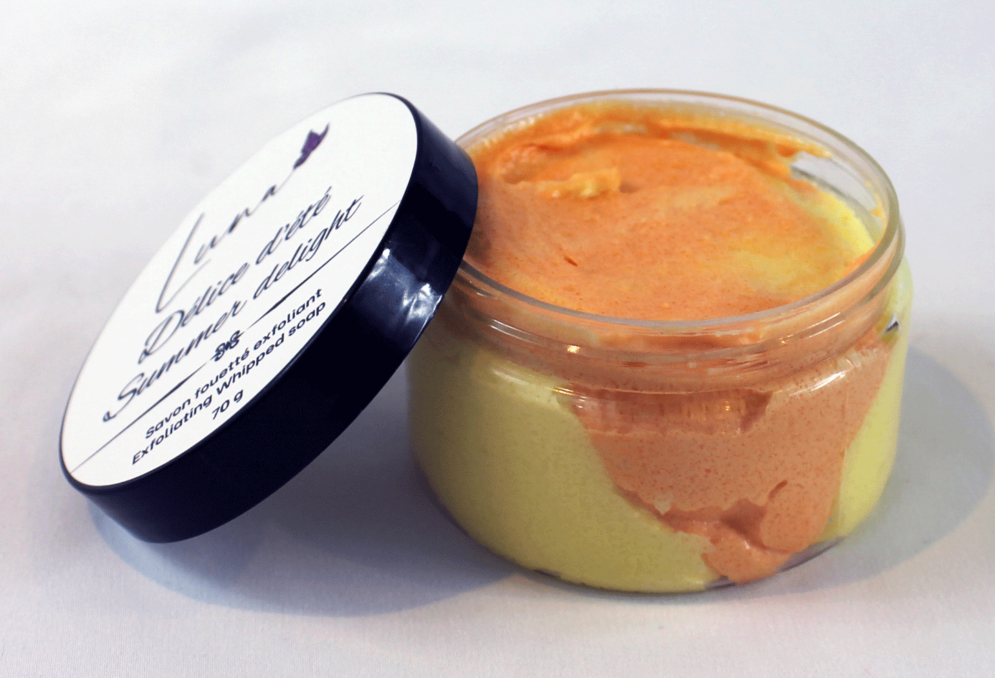 Délice d'été -Savon fouetté exfoliant léger